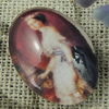 Glass Cabochons, Fashion accessories For settings, 30x40mm,Sold by PC
