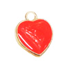Zinc alloy Pendant, Fashion jewelry findings, Many colors for choice, Heart 15x12.5mm, Sold By Bag
