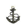 Zinc alloy Pendant, Fashion jewelry findings, Many colors for choice,Anchor 23.5x18mm, Sold By Bag
