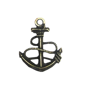 Zinc alloy Pendant, Fashion jewelry findings, Many colors for choice,Anchor 23.5x18mm, Sold By Bag