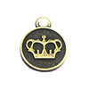 Zinc alloy Pendant, Fashion jewelry findings, Many colors for choice, Flat Round 15x12mm, Sold By Bag