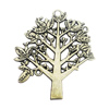 Zinc alloy Pendant, Fashion jewelry findings, Many colors for choice, Tree 42.5x36.5mm, Sold By Bag