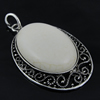 Pendant with Resin Cabochons. Fashion Zinc Alloy Jewelry Findings. 42x65mm. Sold by PC
