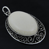 Pendant with Resin Cabochons. Fashion Zinc Alloy Jewelry Findings. 42x65mm. Sold by PC