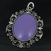 Pendant with Resin Cabochons. Fashion Zinc Alloy Jewelry Findings. 44x65mm. Sold by PC
