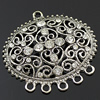 Crystal Zinc alloy Connector, Fashion jewelry findings, Many colors for choice, 48x50mm, Sold By PC
