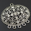 Crystal Zinc alloy Connector, Fashion jewelry findings, Many colors for choice, 48x50mm, Sold By PC