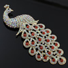 Crystal Zinc alloy Pendant, Fashion jewelry findings, Many colors for choice, Animal 122x50mm, Sold By PC