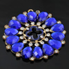 Crystal Zinc alloy Pendant, Fashion jewelry findings, Many colors for choice, Flower 72x75mm, Sold By PC