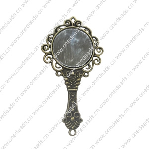 Zinc alloy Pendant, Fashion jewelry findings, Many colors for choice,Mirror frame 67x35mm, Sold By PC