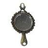 Zinc alloy Pendant, Fashion jewelry findings, Many colors for choice,Mirror frame 57x31mm, Sold By PC

