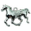 Crystal Zinc alloy Pendant, Fashion jewelry findings, Many colors for choice, Animal 32x24mm, Sold By PC
