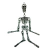 Pendant. Fashion Zinc Alloy jewelry findings. Skeleton 100x30mm. Sold by PC
