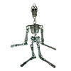 Pendant. Fashion Zinc Alloy jewelry findings. Skeleton 100x30mm. Sold by PC