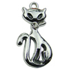 Crystal Zinc alloy Pendant, Fashion jewelry findings, Many colors for choice, Animal 16x33mm, Sold By PC