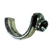 Zinc Alloy Cord End Caps. Fashion Jewelry findings. 14x30mm, Hole:4x2mm, Sold by Bag