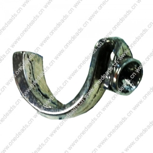 Zinc Alloy Cord End Caps. Fashion Jewelry findings. 14x30mm, Hole:4x2mm, Sold by Bag