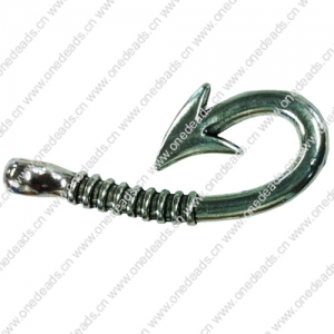 Clasps. Fashion Zinc Alloy jewelry findings. 17x40mm. Sold by KG