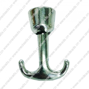 Zinc Alloy Cord End Caps. Fashion Jewelry findings. 16x22mm, Hole:6.5mm, Sold by Bag