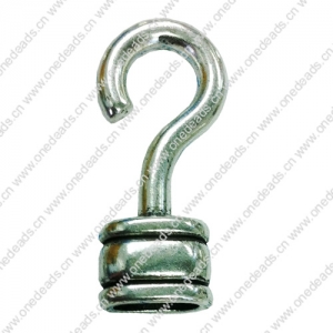 Zinc Alloy Cord End Caps. Fashion Jewelry findings. 15x35mm, Hole:9x5mm, Sold by KG