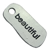Pendant. Fashion Zinc Alloy jewelry findings. Rectangle 29x13mm. Sold by bag
