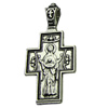 Pendant. Fashion Zinc Alloy jewelry findings.Cross 19x38.5mm. Sold by bag