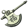 Pendant. Fashion Zinc Alloy jewelry findings.Axe 23x36mm. Sold by bag
