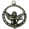 Pendant. Fashion Zinc Alloy jewelry findings. Angel 25x31mm. Sold by bag
