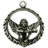 Pendant. Fashion Zinc Alloy jewelry findings. Angel 25x31mm. Sold by bag