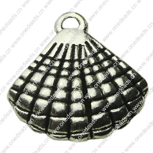 Pendant. Fashion Zinc Alloy jewelry findings. Fan 16x16.5mm. Sold by bag