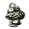 Pendant. Fashion Zinc Alloy jewelry findings. Animal 11x15.5mm. Sold by bag
