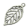 Pendant. Fashion Zinc Alloy jewelry findings. Leaf 28x13.5mm. Sold by bag
