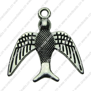 Pendant. Fashion Zinc Alloy jewelry findings. Animal 20x20mm. Sold by bag