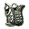 Pendant. Fashion Zinc Alloy jewelry findings. Animal 13x15.5mm. Sold by bag