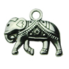 Pendant. Fashion Zinc Alloy jewelry findings. Animal 19.5x16.5mm. Sold by bag