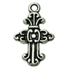 Pendant. Fashion Zinc Alloy jewelry findings. Cross 14.5x24mm. Sold by bag
