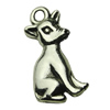 Pendant. Fashion Zinc Alloy jewelry findings. Animal 11x20.5mm. Sold by bag
