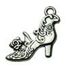 Pendant. Fashion Zinc Alloy jewelry findings. Shoes 20x21mm. Sold by bag