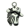 Pendant. Fashion Zinc Alloy jewelry findings. Animal 16.5x23mm. Sold by bag
