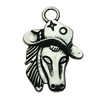 Pendant. Fashion Zinc Alloy jewelry findings. Animal 16.5x23mm. Sold by bag