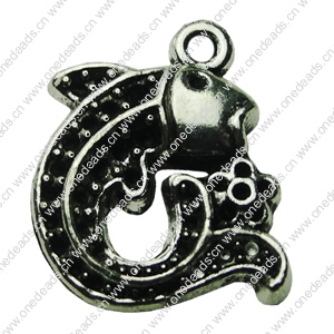 Pendant. Fashion Zinc Alloy jewelry findings. Animal 22x18mm. Sold by bag