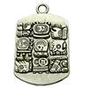 Pendant. Fashion Zinc Alloy jewelry findings. Rectangle  38x28mm. Sold by bag
