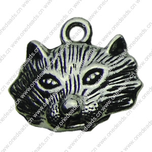 Pendant. Fashion Zinc Alloy jewelry findings. Animal  19x17mm. Sold by bag
