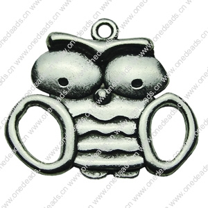 Pendant. Fashion Zinc Alloy jewelry findings. Animal 27x31mm. Sold by bag