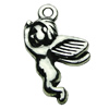 Pendant. Fashion Zinc Alloy jewelry findings. Angel 21x12mm. Sold by bag
