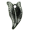 Pendant. Fashion Zinc Alloy jewelry findings. Leaf 8x20mm. Sold by bag

