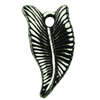 Pendant. Fashion Zinc Alloy jewelry findings. Leaf 8x20mm. Sold by bag