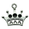 Pendant. Fashion Zinc Alloy jewelry findings. Crown 24x21mm. Sold by bag
