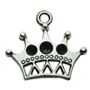 Pendant. Fashion Zinc Alloy jewelry findings. Crown 24x21mm. Sold by bag