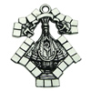 Pendant. Fashion Zinc Alloy jewelry findings.  36x27mm. Sold by bag
